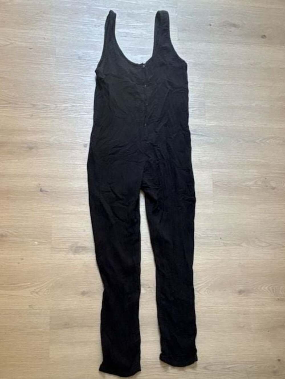 Stillwater Gauze Button-Front Sleeveless Jumpsuit